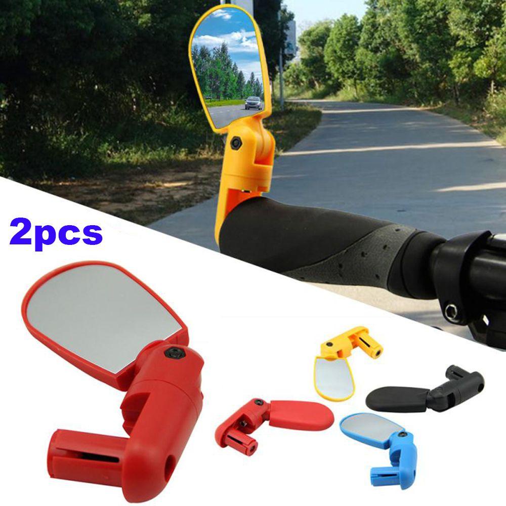 Lanfy Kaca Spion Sepeda Sport Outdoor Plane Mirror Mountain Bike Adjustable 360 Rotate Rear View Mirror