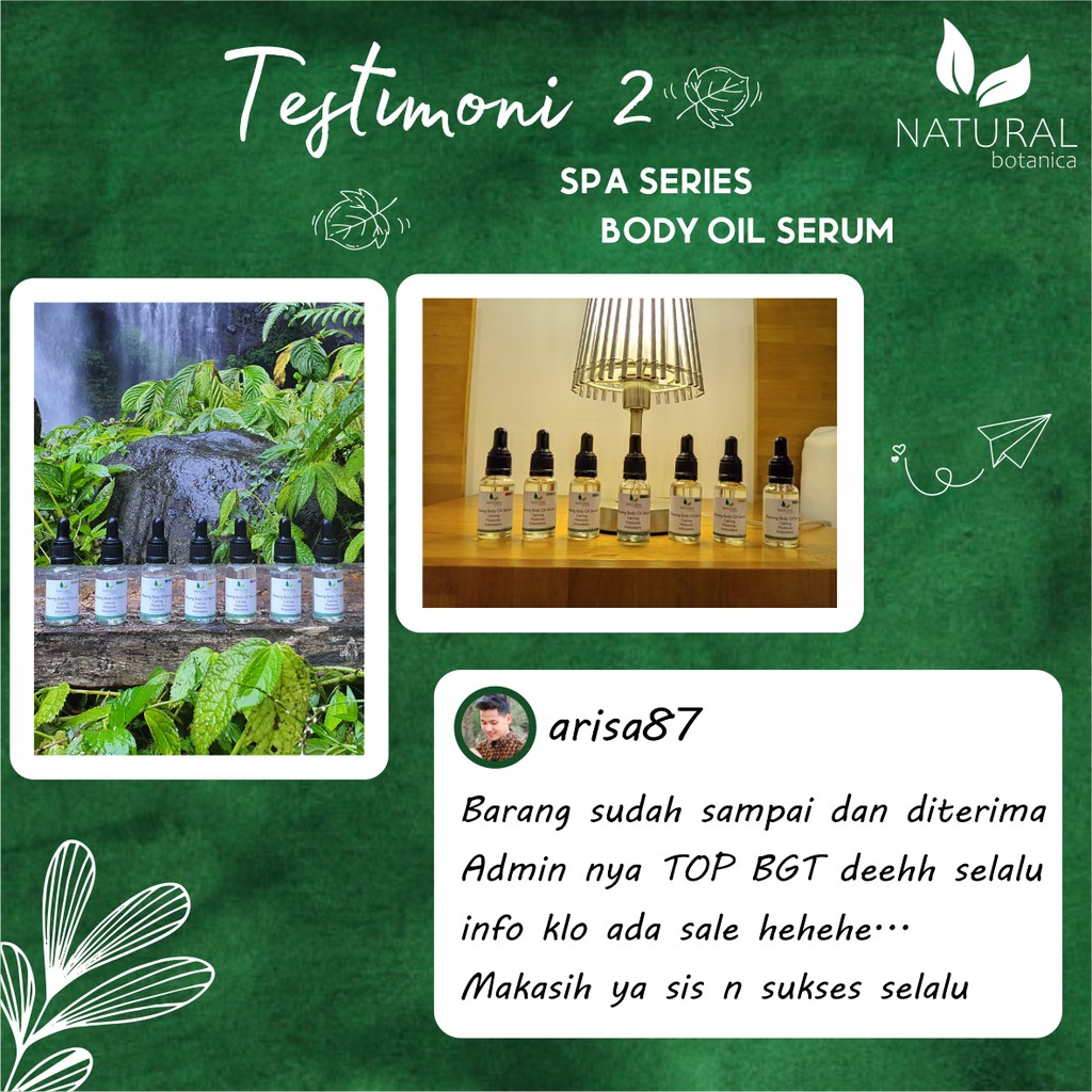 Natural Botanica Body Oil Serum Body Care Perawatan Tubuh Pelembab Kulit Moisturizing Massage Minyak Pijat