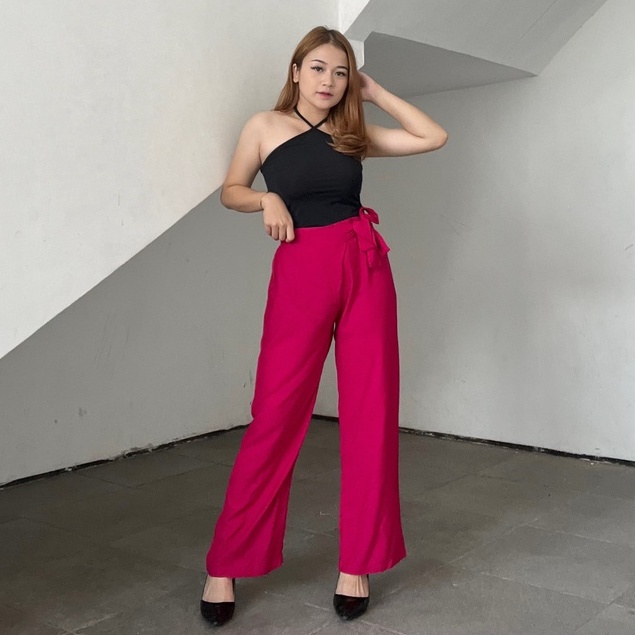 ( KT)Celana Kulot Rayon Highwaist Kulot Wanita Premium Kulot Korean Style Kulot Korea Wanita Premium