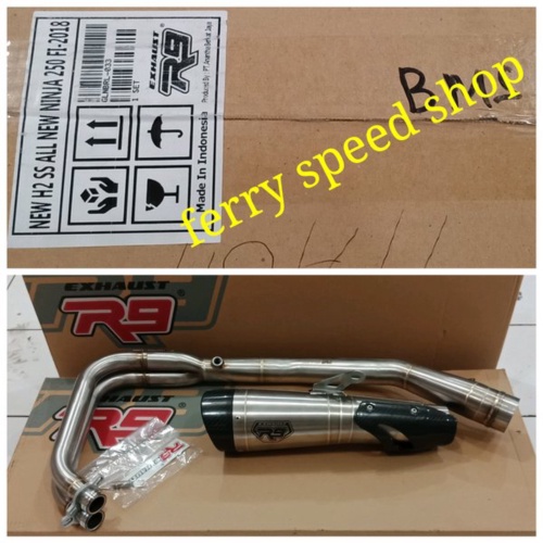 Promo knalpot r9 h2 ninja 250 fi 2018 knalpot r9 h2 stainless ninja 250 fi 2018 knalpot r9 h2 ss nin