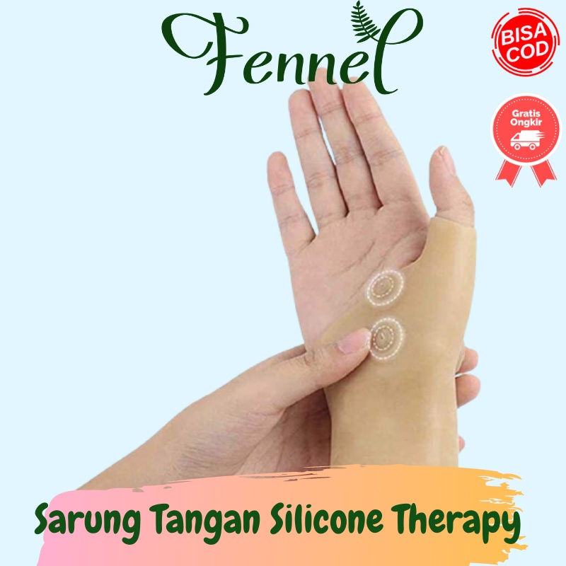 Sarung Tangan Silicone Magnetic Therapy Tenosynovitis Pain Relief LHK 0075