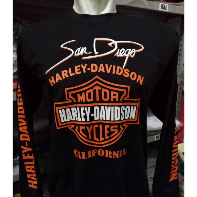 Tshirt long Sleeve panjang Harley Davidson California