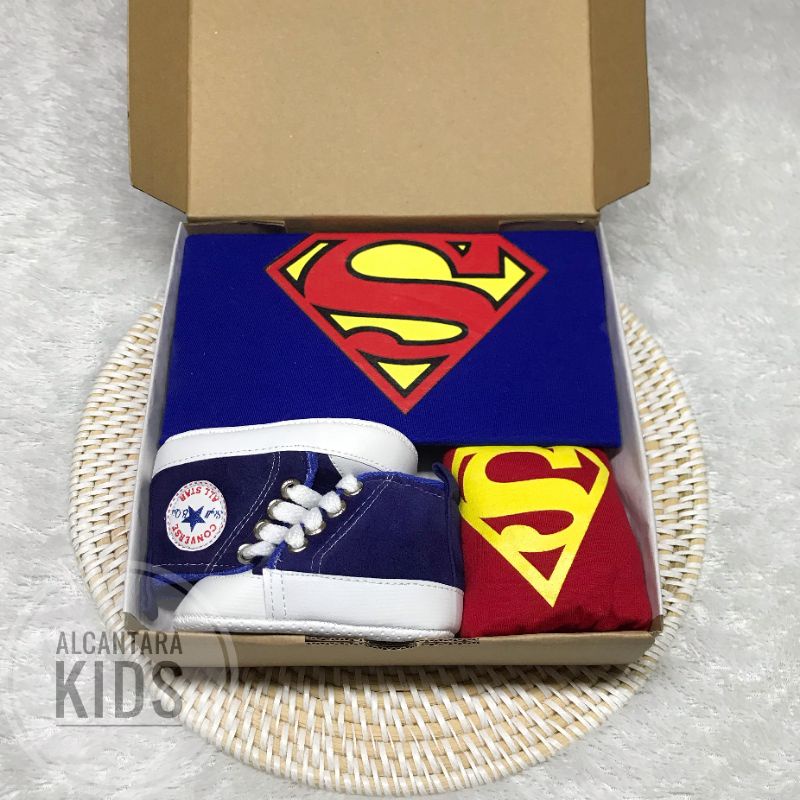 Hampers Bayi Superhero Spiderman Batman Iron Man Captain America Superman Hampers Bayi Gift Newborn