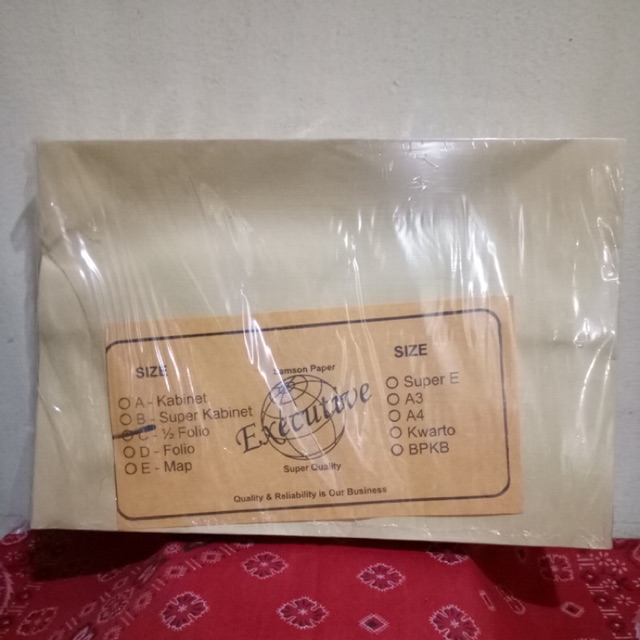 

Amplop coklat 1/2 folio isi 30 lembar