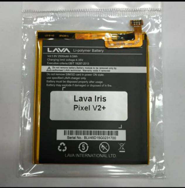 LAVA IRIS PIXEL V2+ , LAVA BENCO V7 / LBP1400063 , LAVA A3 / LEB117 baterai battery batt battle