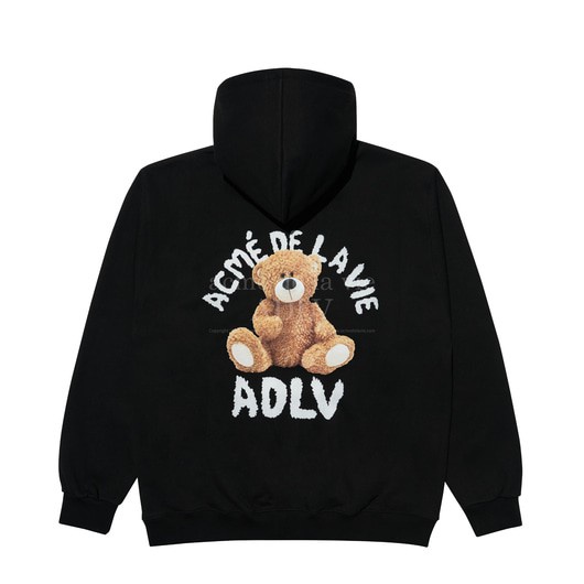 ADLV Teddy Bear Hoodie Black 100% Authentic