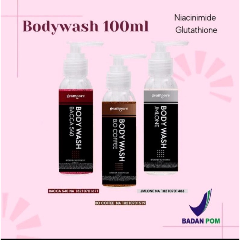 BPOM ✅ Body Wash Geamoore Travel Size 100ml
