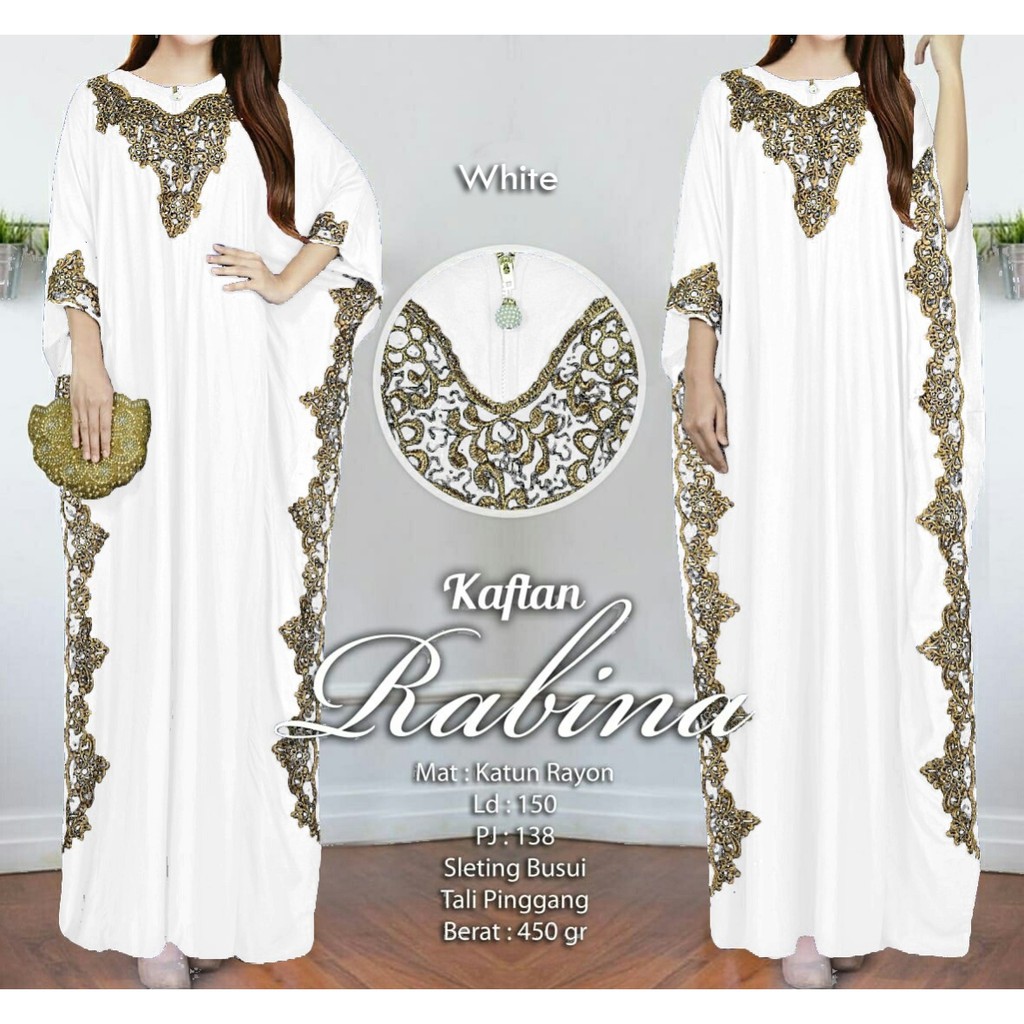 [ MOCIIESHOP ] RABBINA KAFTAN / MC / BAJU LEBARAN / KAFTAN LEBARAN MEWAH / KAFTAN / BAJU GAMIS WANIT
