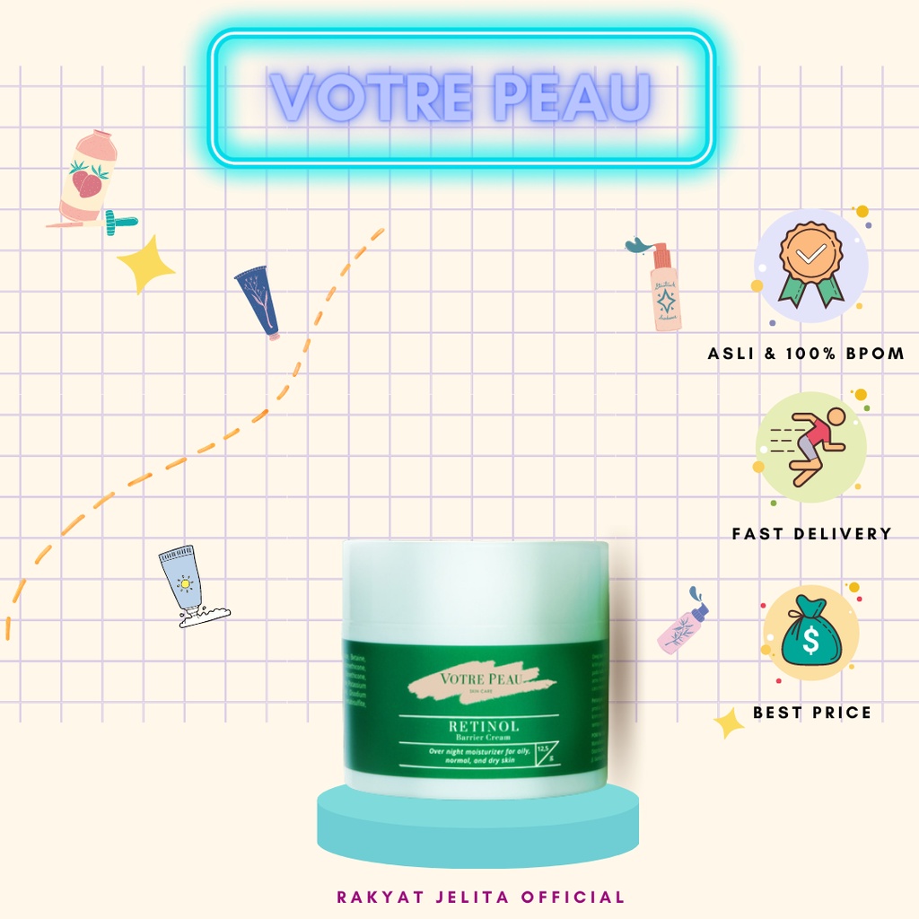 Jual Votre Peau Retinol Barrier Cream 12,5g Shopee Indonesia