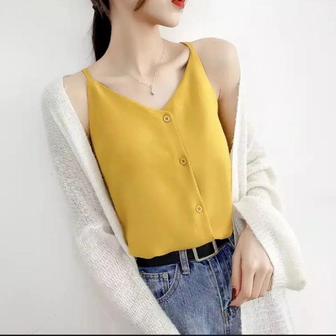TANK TOP WANITA TANK TOP TANKTOP WANITA/CEWEK/KOREA V NECK PREMIUM TANKTOP WANITA