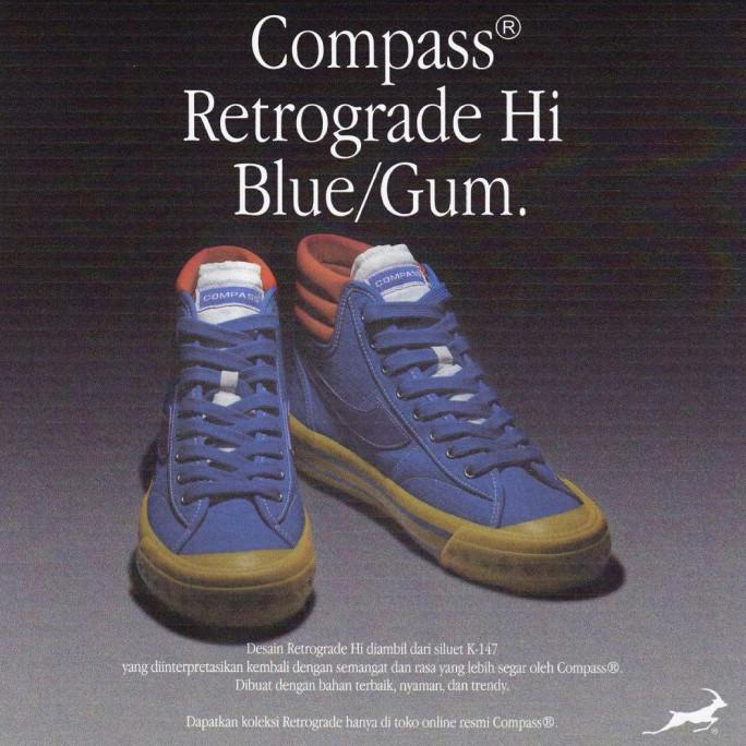 SEPATU COMPASS RETROGRADE BLUE GUM HIGH FDF321355E