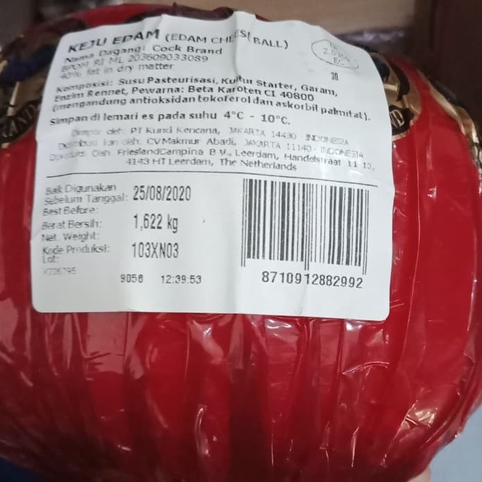 Keju Edam Mas 100gr potongan