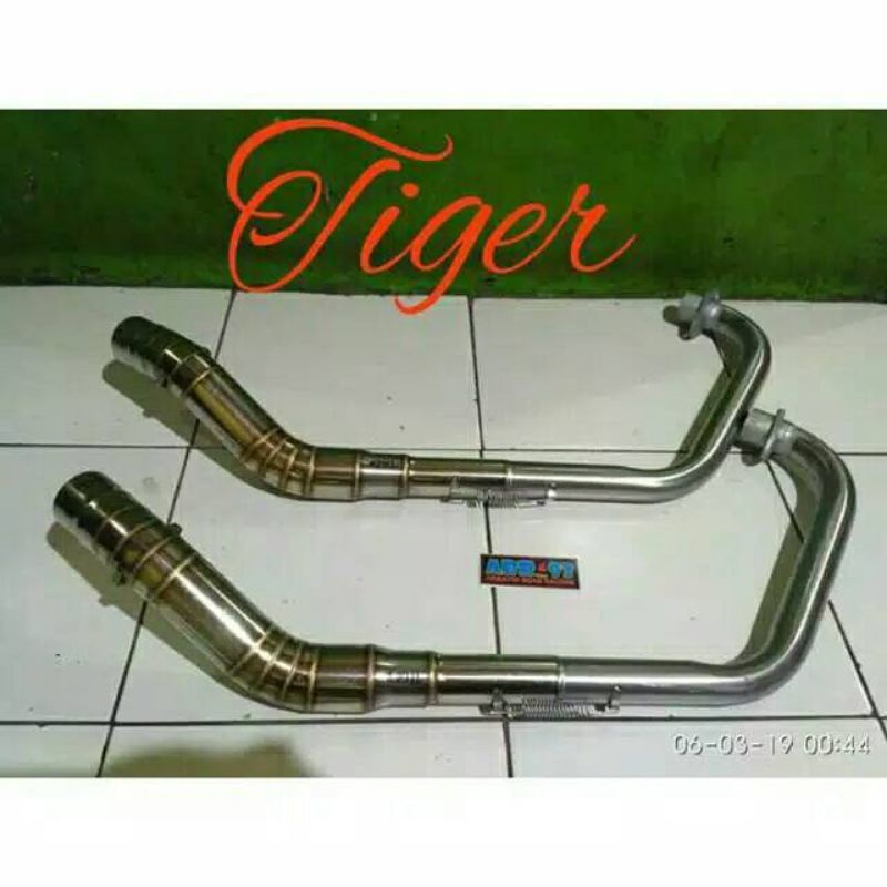 Pipa leher knalpot Megapro CB GL Tiger