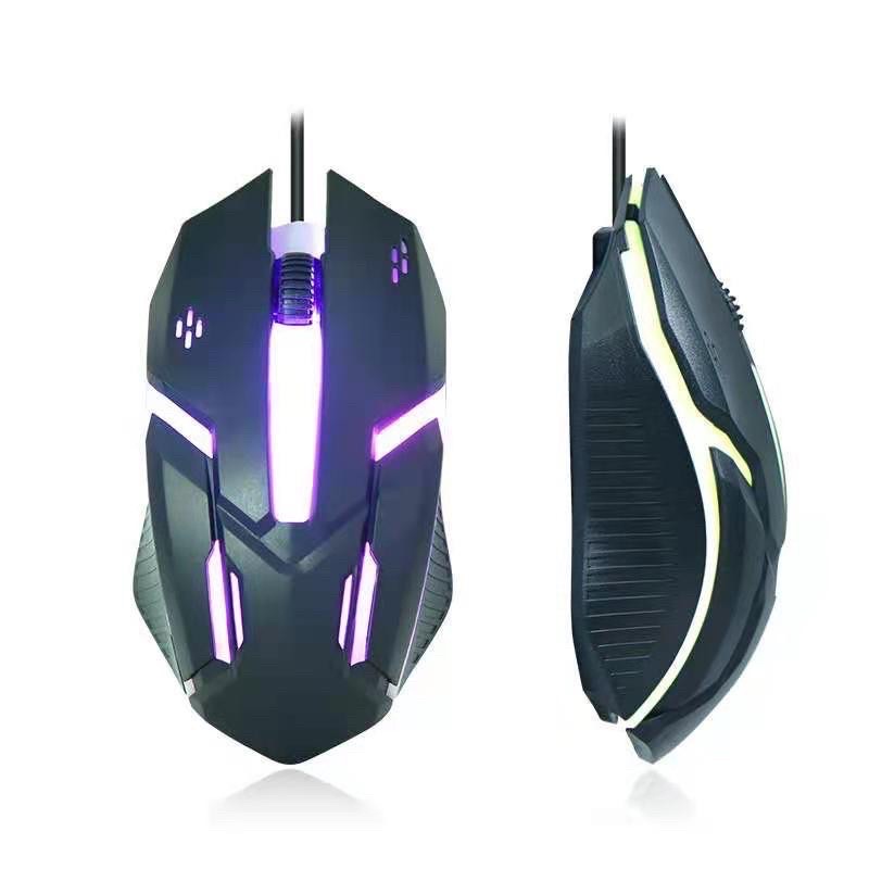 Mouse Kabel Gaming X1 IFOX Led Cable Mouse Game RGB Colorful 7 LED Light Mouse Promo Sen