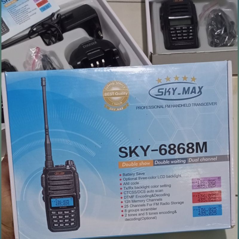 Handy Talky - HT Sky Max 6868M - HT Sky 6868M - Handy Talky Sky Max 6868M