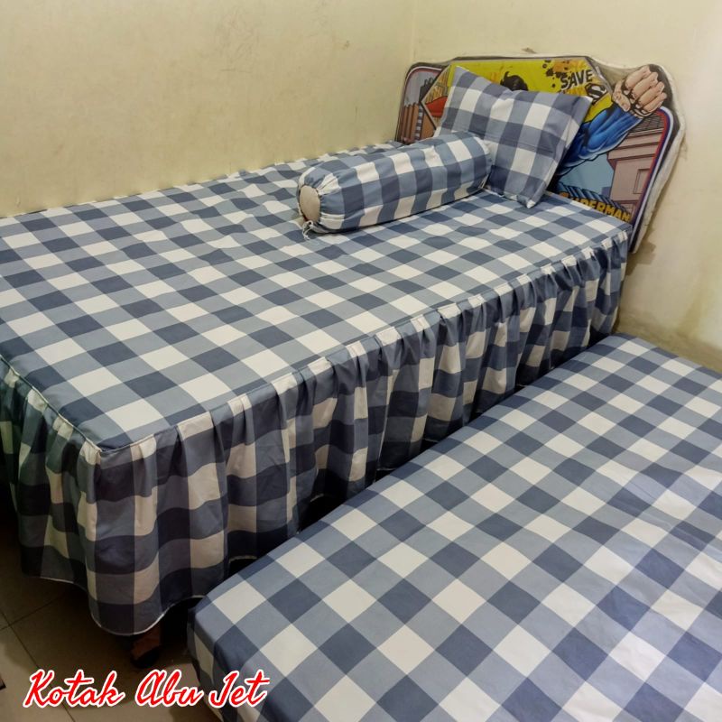 sprei sorong rumbai ukuran 120 untuk kasur dorong/sorong