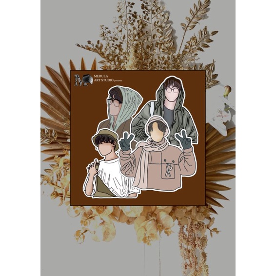 

J-hope Hobi reference illustration sticker deco | sticker case | sticker vintage