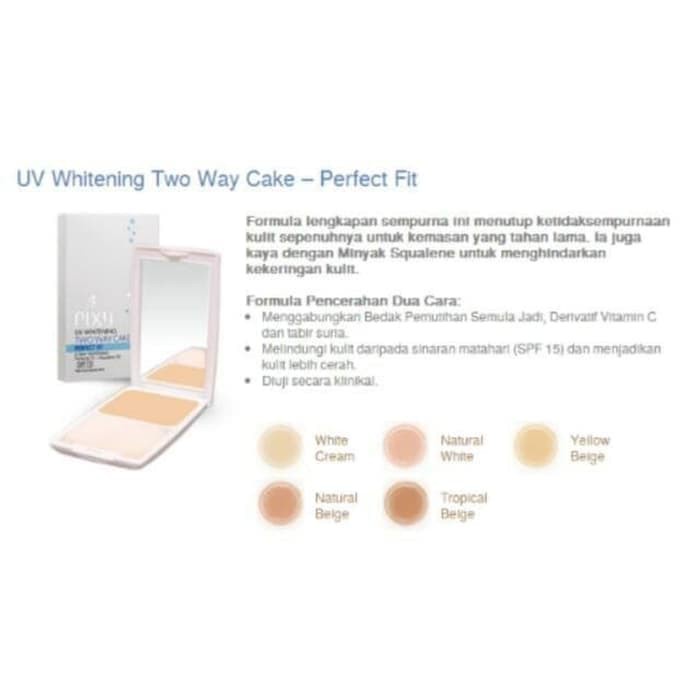 PIXY UV WHITENING TWO WAY CAKE PERFECT FIT SPF 15