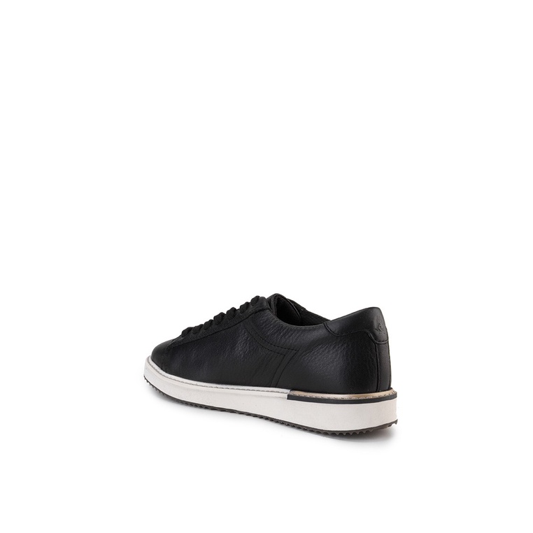 SEPATU SNEAKER KULIT HUSH PUPPIES WANITA ORIGINAL CASUAL HITAM HW02