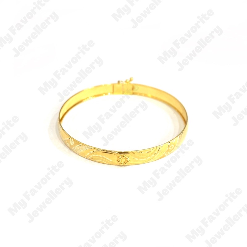 Gelang Bangkok Motif Cantik 3gr (Emas Asli Kadar 700)