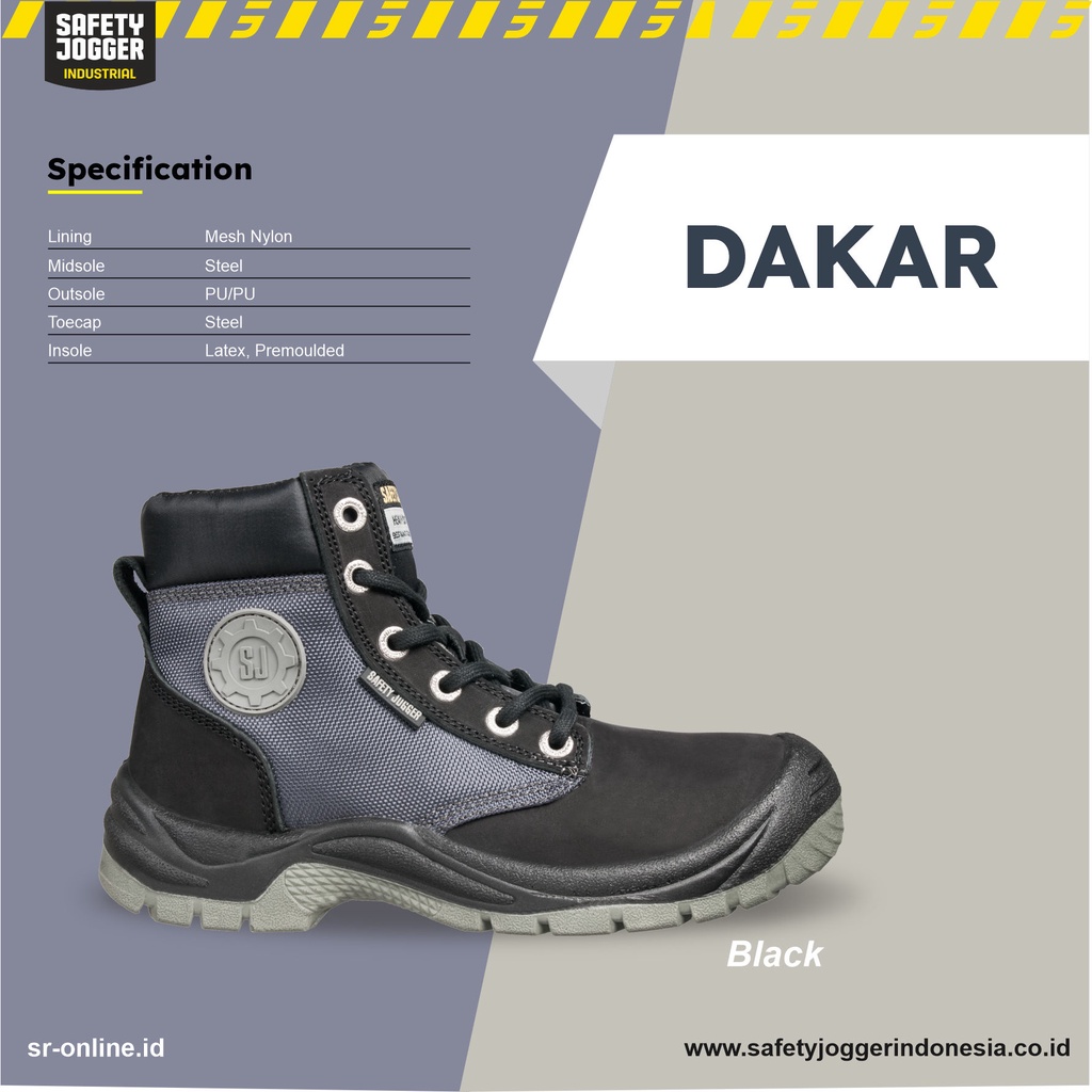 Sepatu Safety Dakar Black S3 SRC