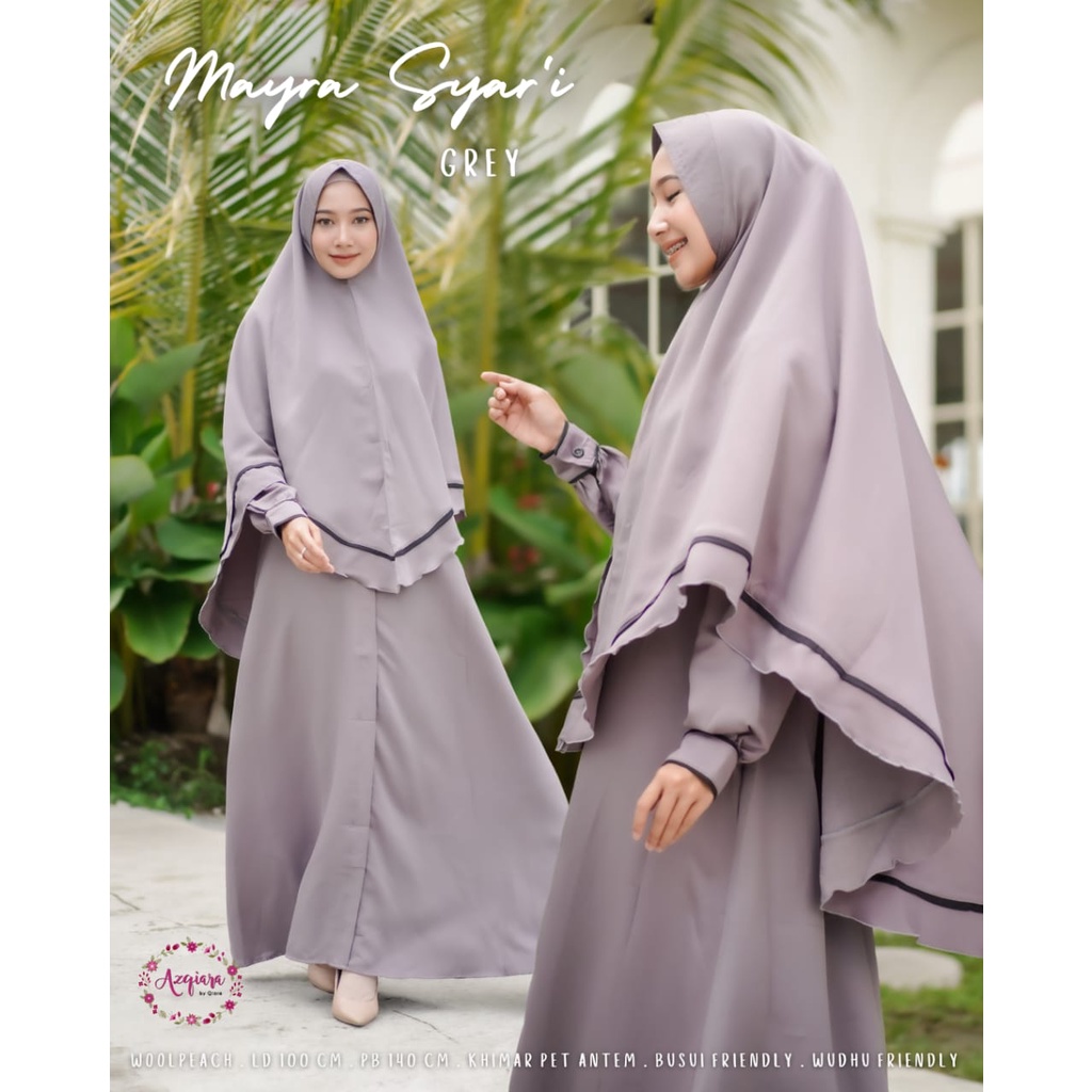 MAYRA SYARI gamis muslim wanita original produk by qiara