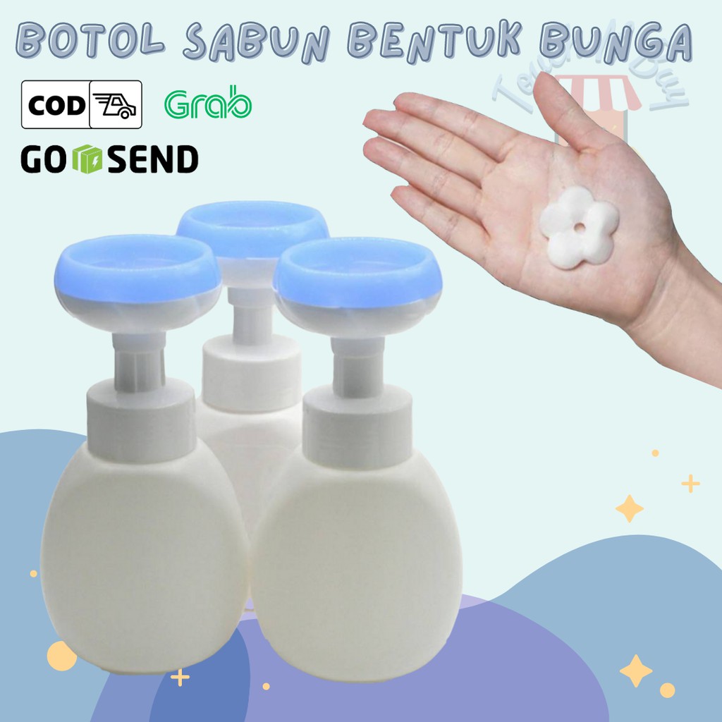 BOTOL SABUN BENTUK BUSA BUNGA/BOTOL SABUN POMPA REFILL/DISPENSER SABUN BENTUK BUNGA/BOTOL SABUN PUMP
