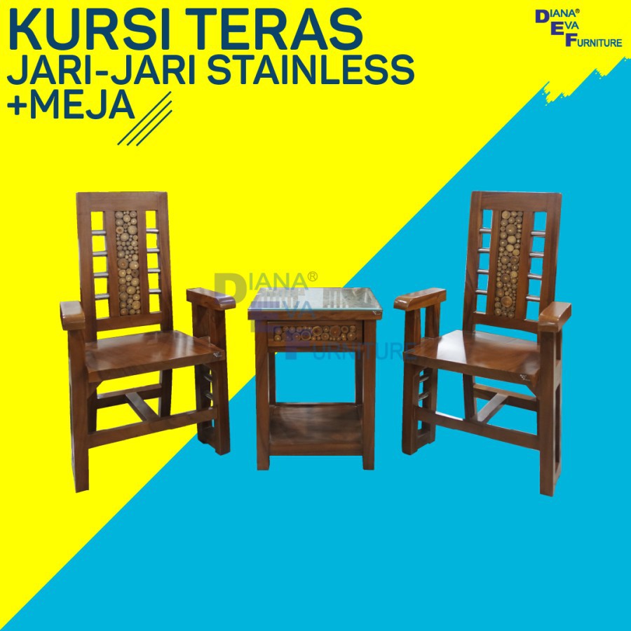 Kursi Teras Jari Jari Stainless