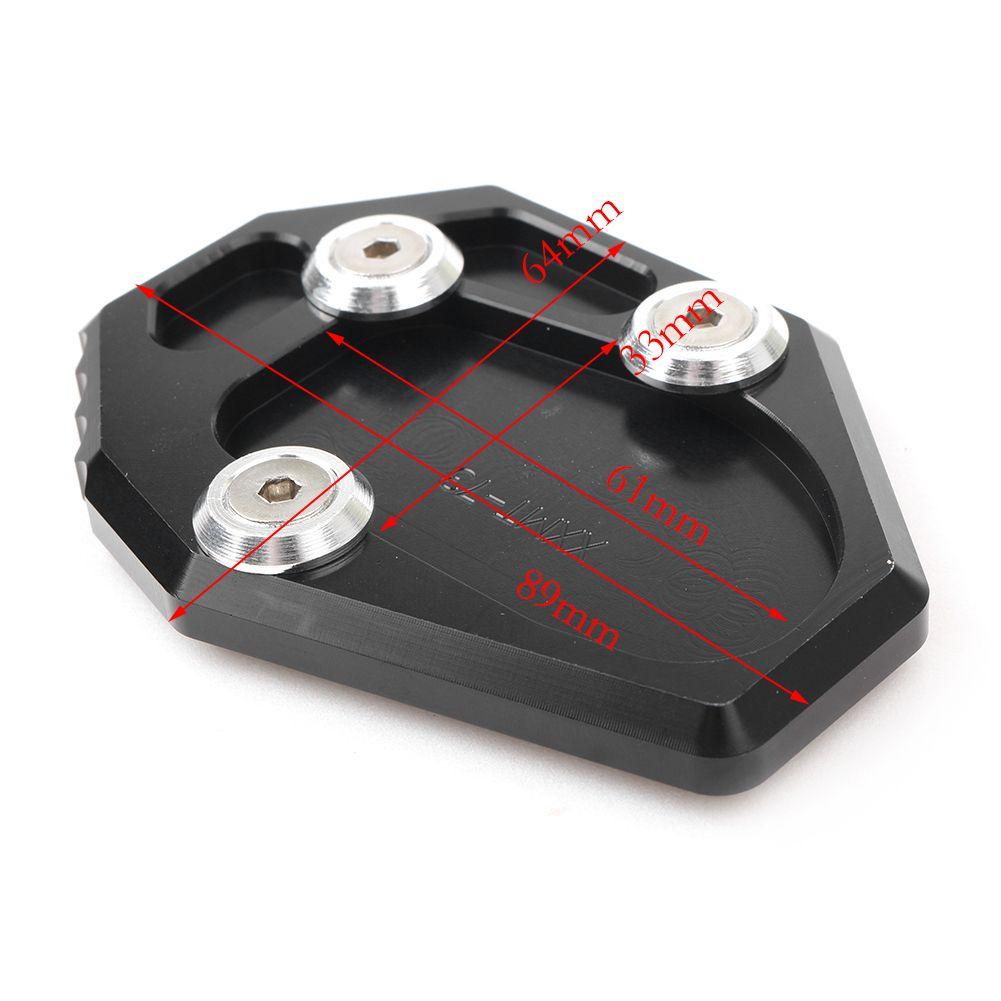 Populer Foot Extension Magnifying Pad Aksesoris Motor Side Stand Kickstand Side Kick Stand Untuk Yamaha YZF MT-07 XJ6 XJ6N FZ6 FZ6R