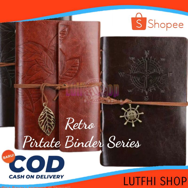 

Buku Catatan Notebook aesthetic A5 A6 Buku Tulis notebook Diary book Journal Binder notepad Spiral Model unik Klasik Retro Vintage Cover Kulit PU Leather Lutfhishop