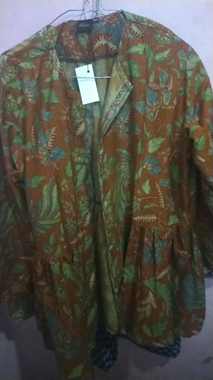 Bluse Batik Kerja Wanita Atasan Batik Wanita Motif 3 Negeri