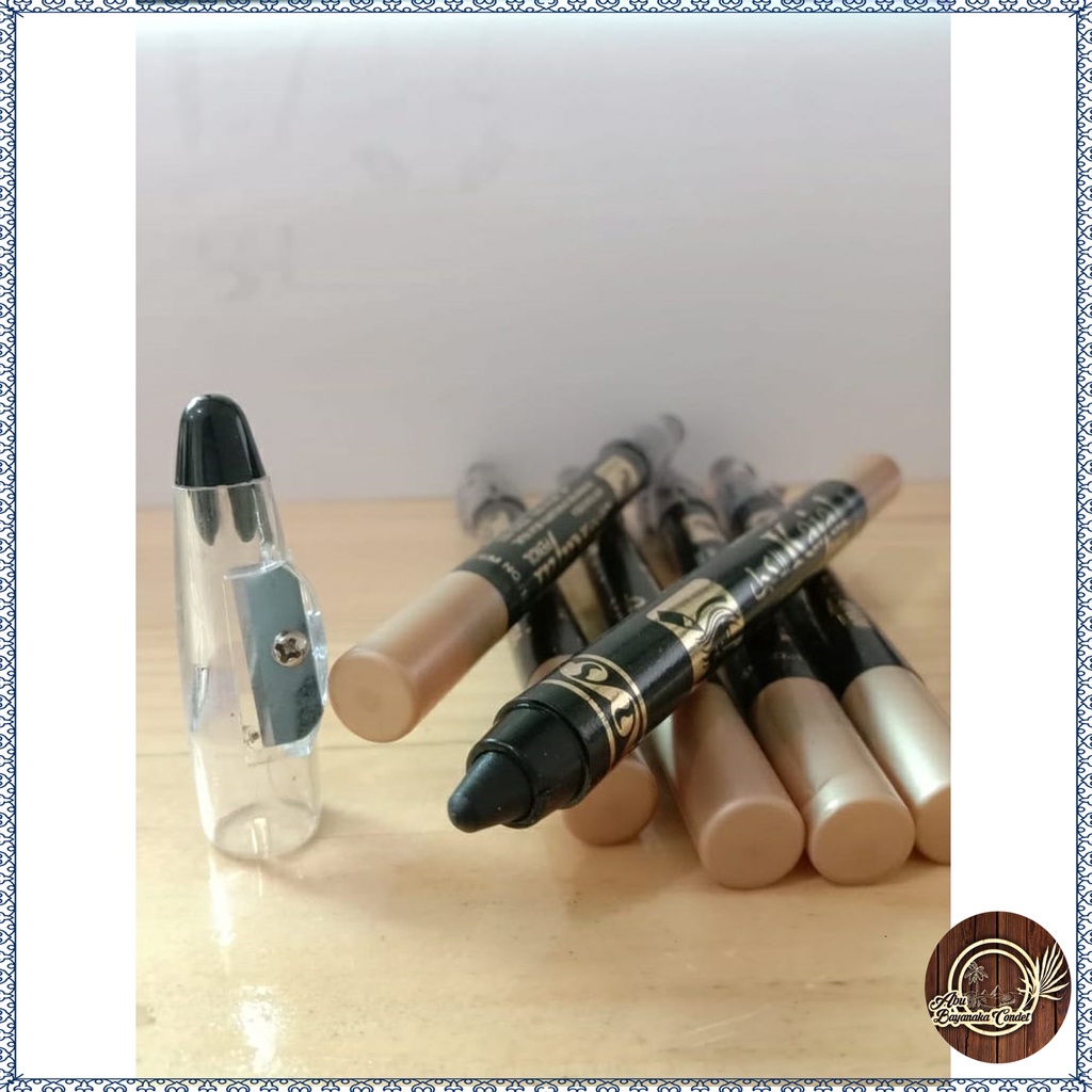 Celak Kajal pensil saudi/eyeliner pensil saudi WATERPROOF | KAJAL PENCIL TUTUP SERUTAN IMPORT SAUDI ORIGINAL