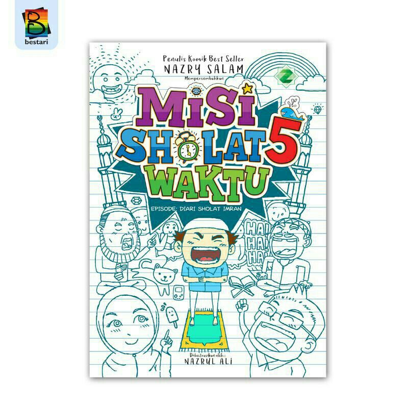 Buku komik anak islami-misi shalat 5 waktu