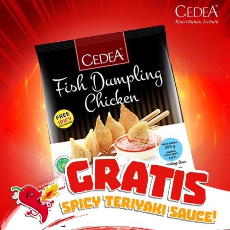 

Dumpling Cedea 200 gr ( cheese / chicken )