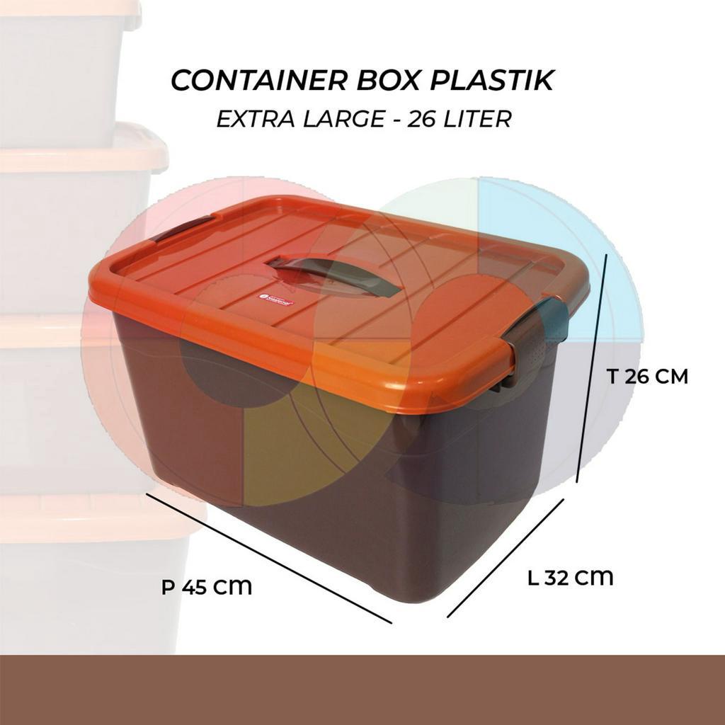 Container Box Plastik Kotak Penyimpanan Barang - 26 Liter