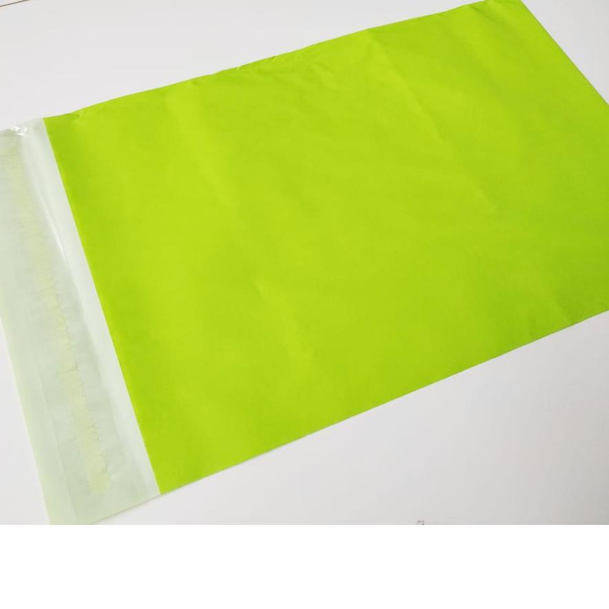 

Baru - POLYMAILER ±100PCS 20x30CM GREEN SEMI GLOSSY PLASTIK POLYMAILER HIJAU