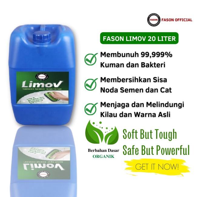 Fason Limov Pembersih Keramik Noda Semen dan Cat Tembok 20liter