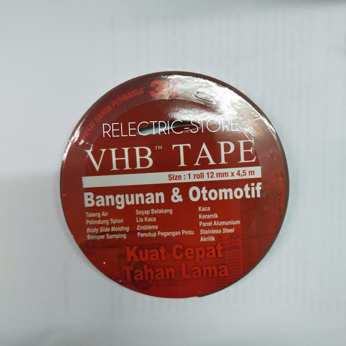 

Double Tape 3M VHB 12mm x. 4,5mm ORIGINAL