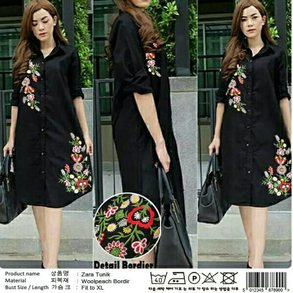Murah ZARA FINDING TUNIK BORDIR BANGKOK /Fanesa