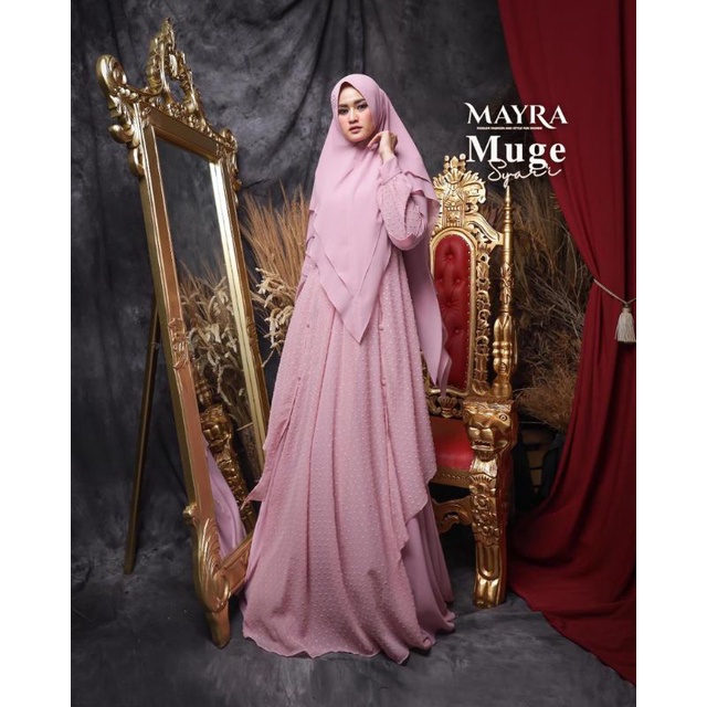 DMC | MUGE syari by Mayra GAMIS / DRESS SET KHIMAR CERUTY