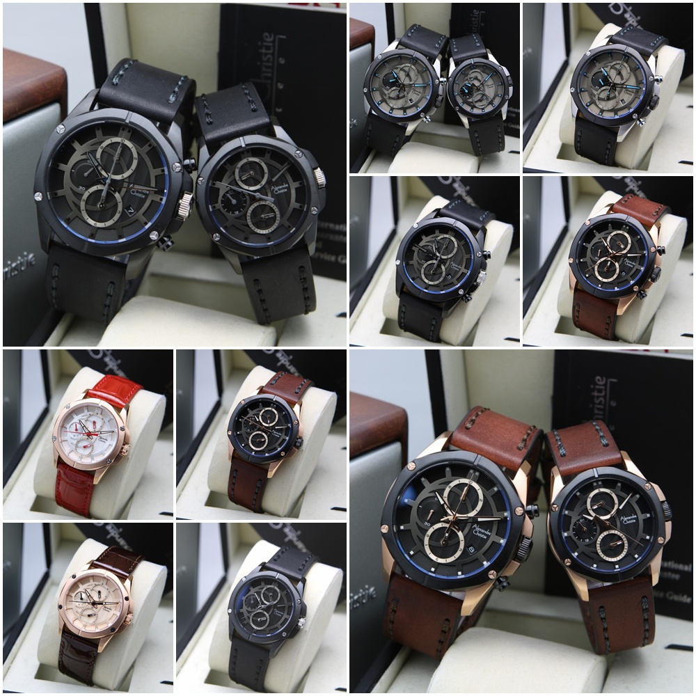 Jam Tangan Pria Wanita Pasangan Alexandre Christie AC 6589 MC BF Original