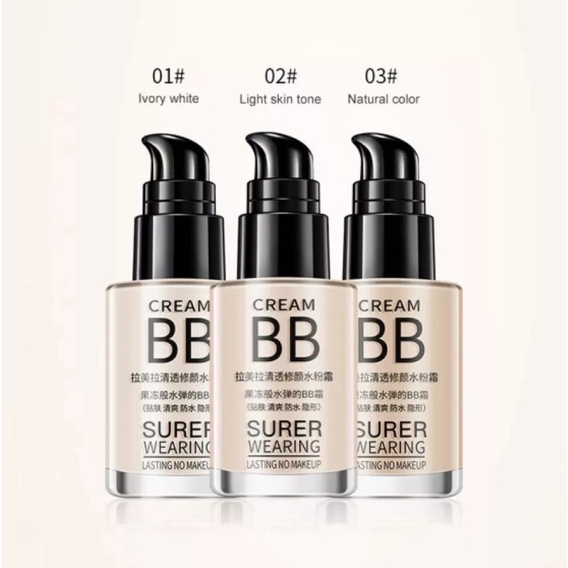 LAMEILA BB Cream Super Moisturizing Liquid Foundation Makeup Base Long Lasting LA050 1001