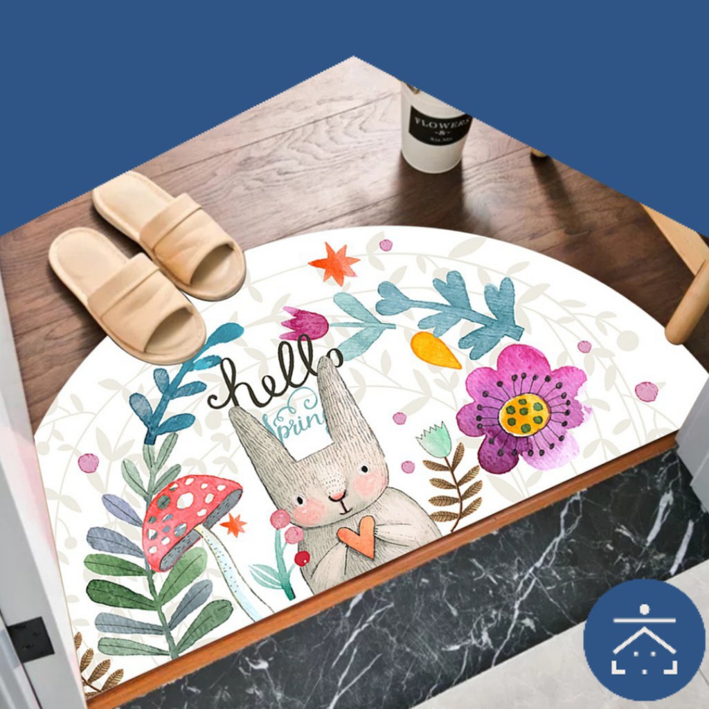 (Free Ongkir) Kunataruma - Keset Kaki Dapur Kamar Mandi Murah Karakter Import Minimalis Karpet