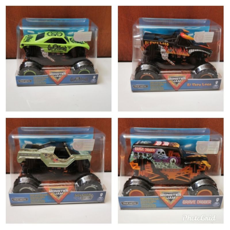 Hot Wheels Monster Jam Spin master Skala 24 1/24 earth shaker grave digger sonuva dragon hotwheels