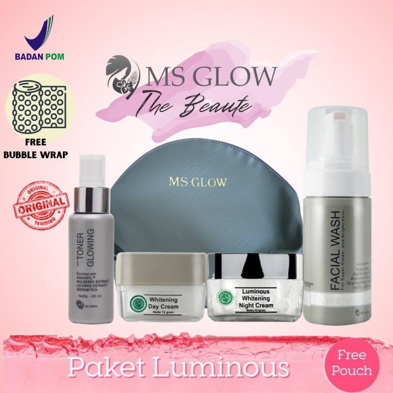 MS GLOW PAKET WAJAH/ MS GLOW PAKET ORIGINAL/ MS GLOW PAKET WAJAH LUMINOUS