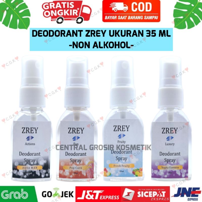 DEODORAN SPRAY ZREY 65ML NON ALKOHOL - DEODORAN SPRAY TAWAS - DEO SPRAY WANGI TAHAN LAMA