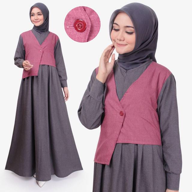 Ainun Dress | Gamis Muslim Supernova |