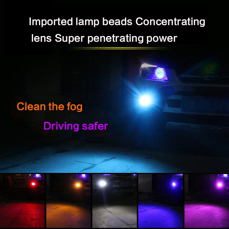 1x【In stock】Car LED fog lamp H4 H7 H8 H11 9005 9006 P13W H16