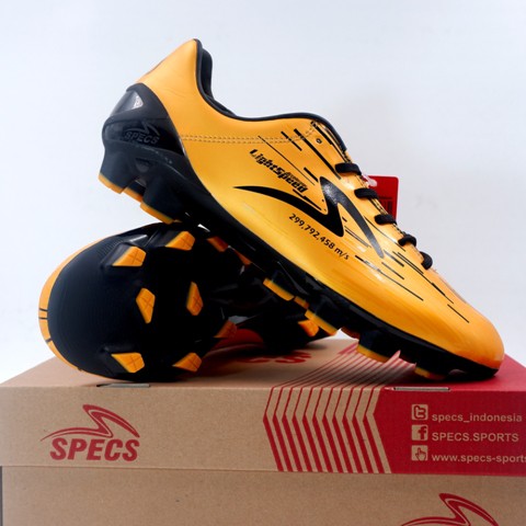Sepatu Bola Specs Acc Lightspeed 19 FG Gold Black 100940 Original BNIB