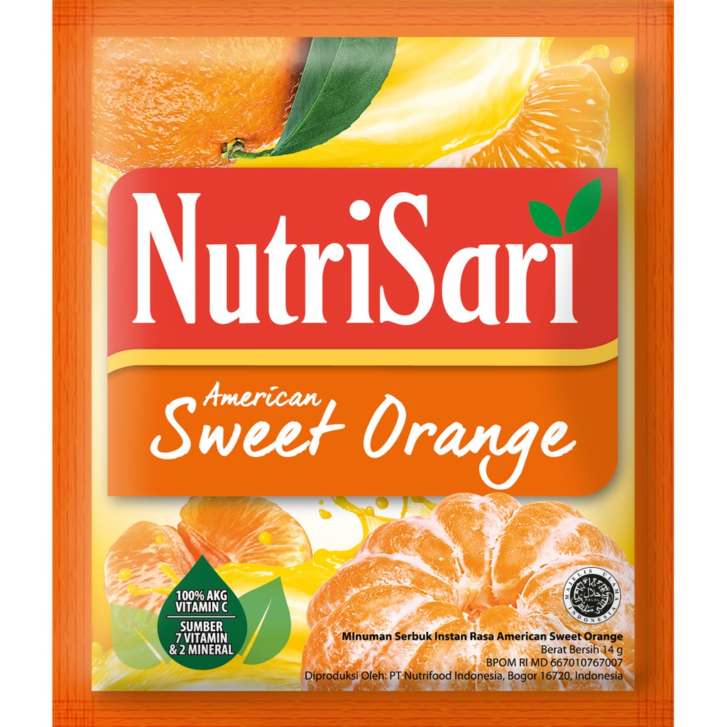 

NutriSari American Sweet Orange 1 PACK (4 RENCENG)